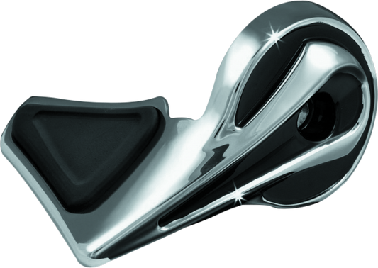 Kuryakyn Kinetic Throttle Boss Chrome, adjustable handlebar accessory for power sports motorcycles, featuring a sleek chrome finish.