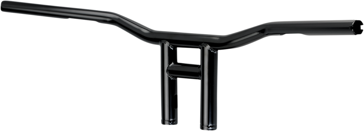 Black BILTWELL Tyson XL 8-inch handlebar for motorcycles, featuring a sleek design and durable construction.