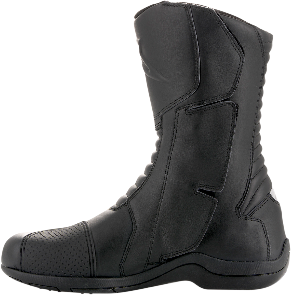 Alpinestars Andes v2 Drystar® motorcycle boots in black, US 10.5 / EU 45, featuring rugged design and protective features.