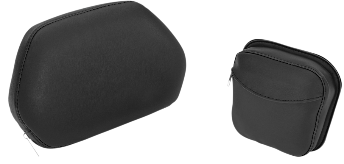 Bill's Exhausts SHOW CHROME Detachable Smart Mount Backrest for GL1800 engine, showcasing chrome finish and mounting hardware.