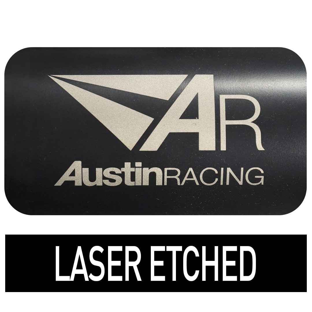 Austin Racing V3 black and orange slip-on exhaust for KTM SuperDuke 1290 R and GT models, featuring sleek design and branding.
