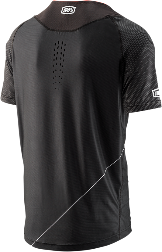 Gray Bill's Exhausts 100% Celium Jersey short-sleeve shirt in small size, featuring a comfortable jersey fabric and crew neck design.