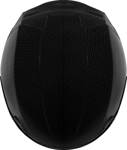 Black ICON Airframe Pro™ helmet in XS size with carbon fiber shell, featuring sleek design and aerodynamic vents.