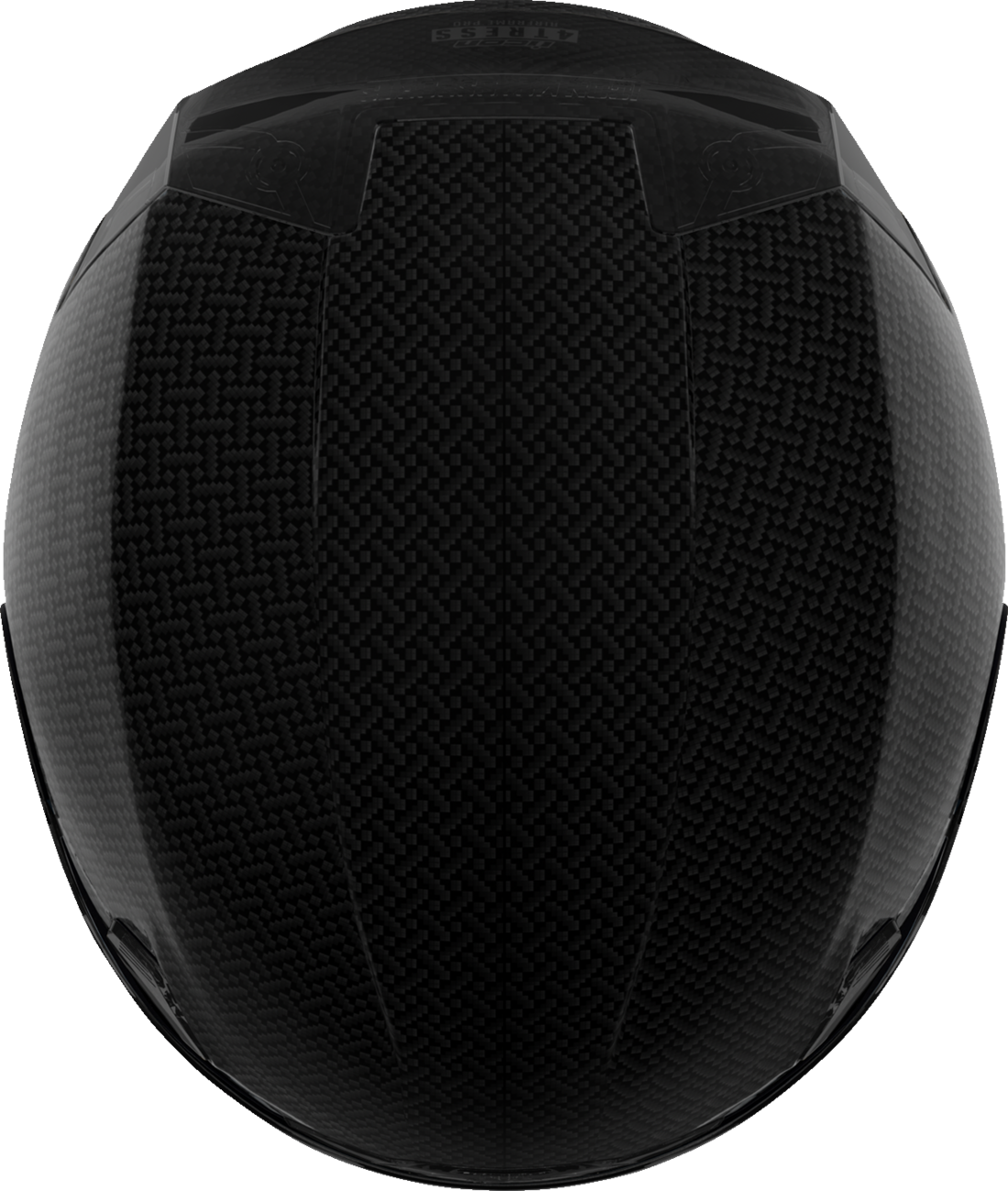 Bill's Exhausts ICON Airframe Pro™ Carbon motorcycle helmet in black, 3XL size, with aerodynamic design and sleek finish.