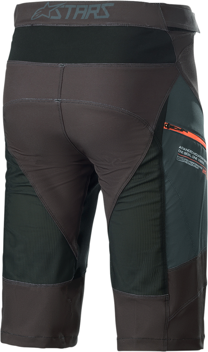 Alpinestars Drop 8.0 shorts in black and coral, US 36, featuring lightweight fabric and sporty design for riding or casual wear.