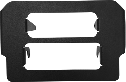 Bill's Exhausts NAVATLAS intercom and radio mounting bracket for engine, shown attached to engine components.