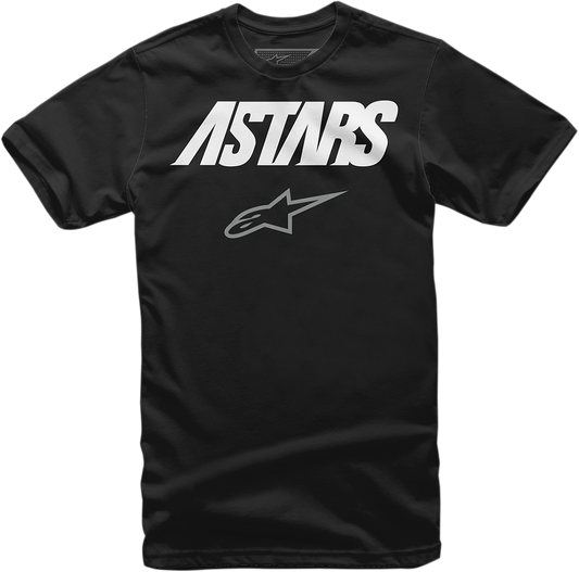 Black ALPINESTARS Angle Combo T-Shirt in Medium, featuring bold graphic design and comfortable cotton fabric.