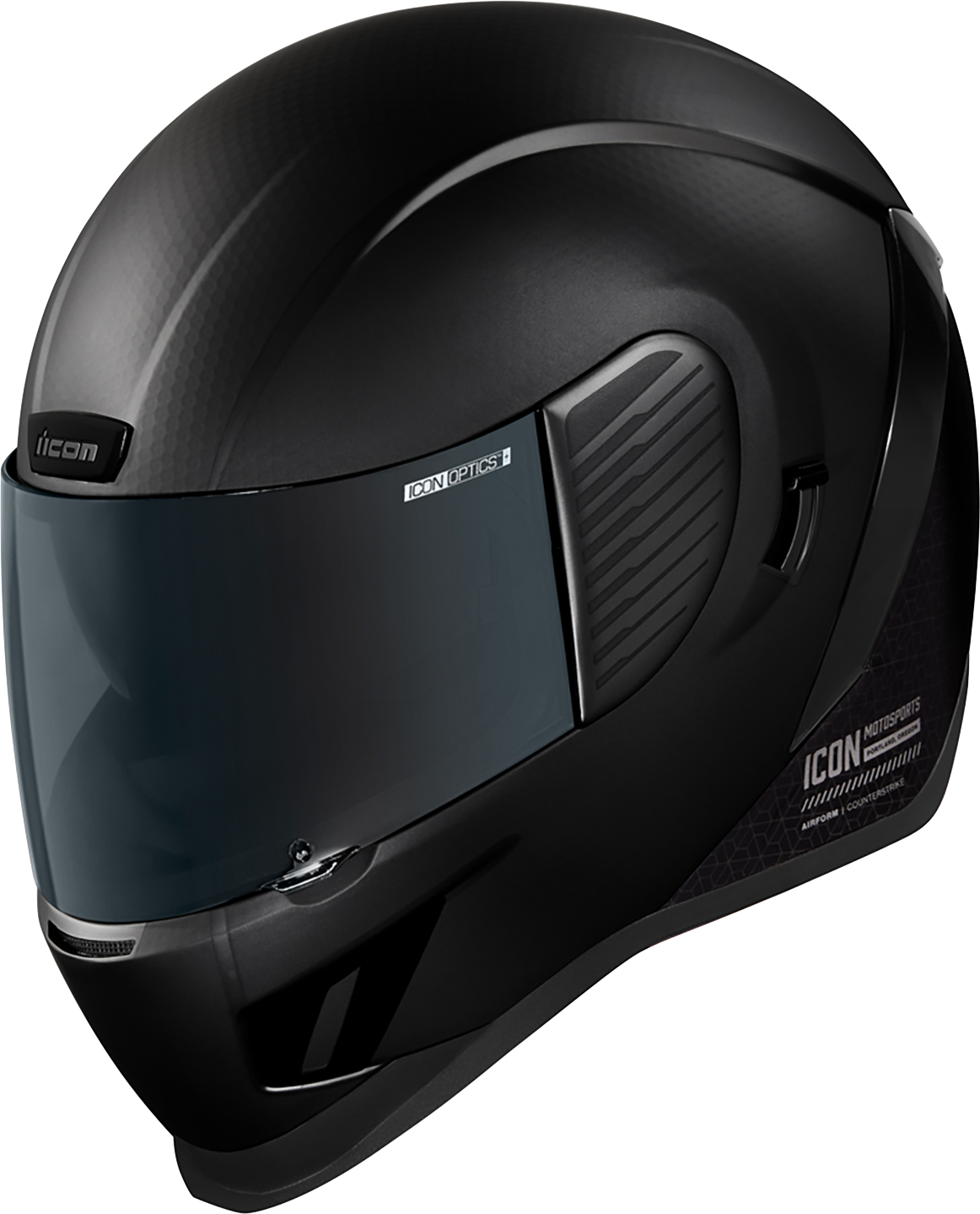 Black ICON Airform™ Helmet for Counterstrike, MIPS® safety tech, medium size, featuring aerodynamic design and padded interior.