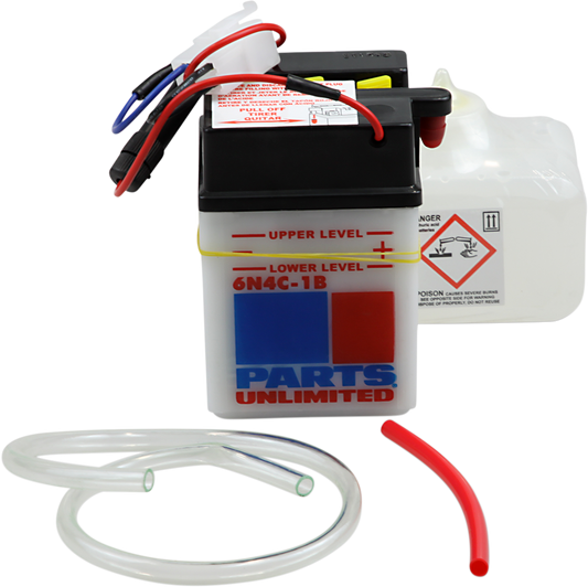 PARTS UNLIMITED, PARTS UNLIMITED 6N4C-1B Battery Replacement - Model 6N4C-1B-FP
