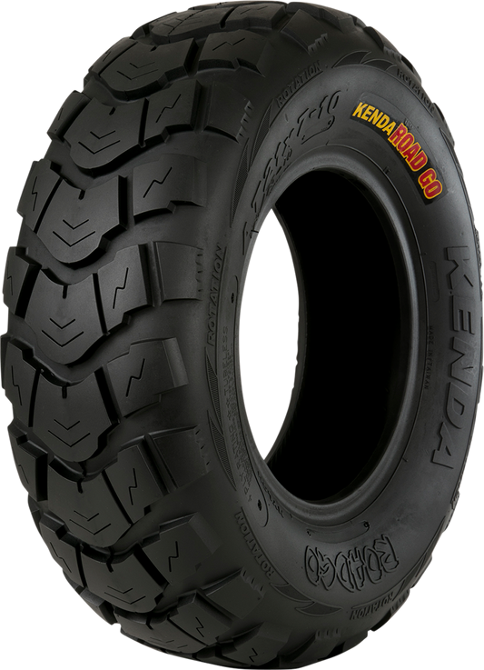 Kenda K572 Road Go rear ATV tire, 25x10-12 size, 4-ply construction, suitable for utility vehicles and off-road riding.