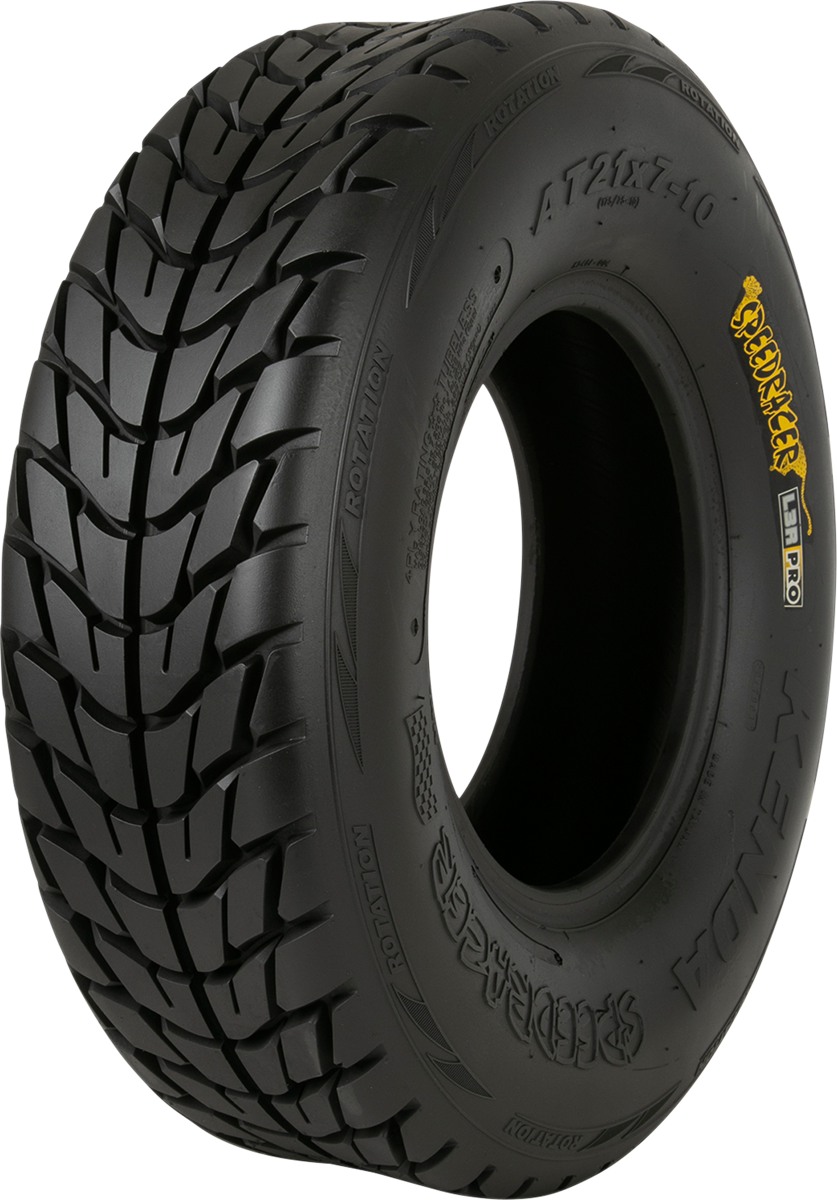 Kenda K546 Speed Racer front ATV tire 25x8-12, 6-ply with aggressive tread pattern for off-road riding.