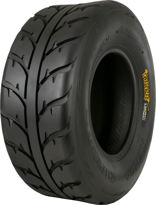 Kenda K547 Speed Racer rear ATV tire 22x10-10 with 4 ply construction, featuring a rugged tread pattern for off-road riding.