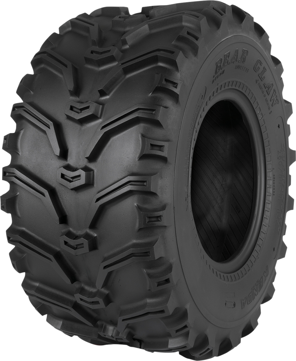 Kenda K299 Bearclaw front ATV tire 24x8-12 with 6 ply construction for maximum traction and durability