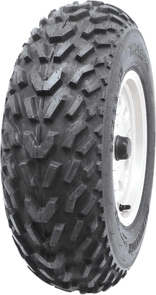 KENDA K530 Pathfinder front tire for 4x4 ATVs and utility vehicles, 16x8-7 size, with rugged tread pattern.