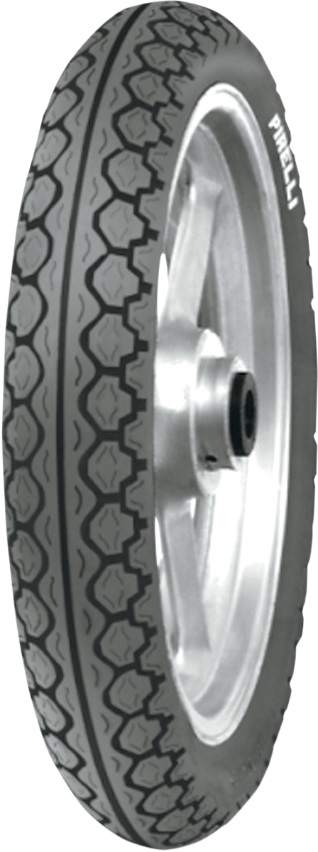 Pirelli Mandrake MT15 rear motorcycle tire 90/80-16 51J with tread pattern, mounted on wheel, for off-road riding.