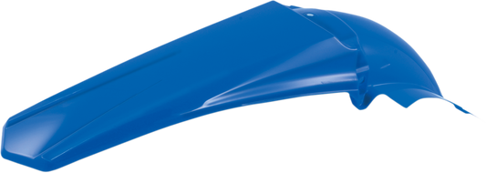 Blue Acerbis rear fender for motorcycle, body part with mounting points, designed for compatible dirt bikes and off-road bikes.