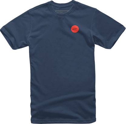 Navy ALPINESTARS Faster T-Shirt in XL, featuring the ALPINESTARS logo and design, made from soft cotton fabric.