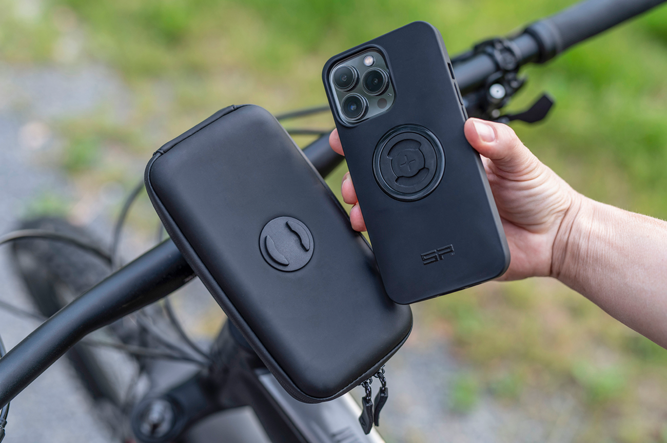 Bill's Exhausts SP CONNECT Wedge Case SPC+ 52827 for phone, black protective case with textured surface and secure grip.