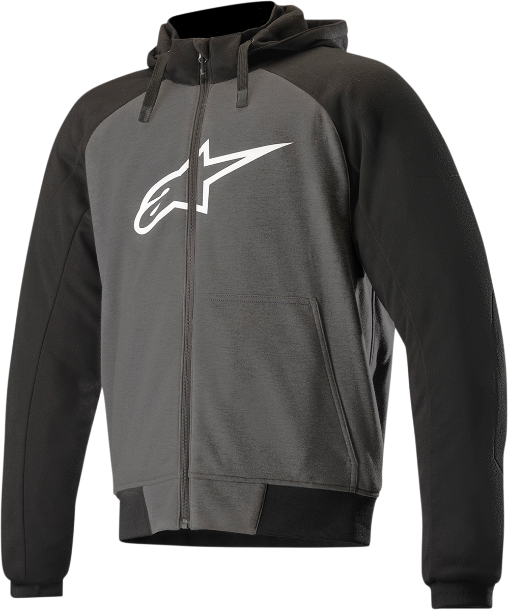 Alpinestars Chrome Sport Jacket in gray, black, and white, 3XL size, featuring a sleek design and sporty details.