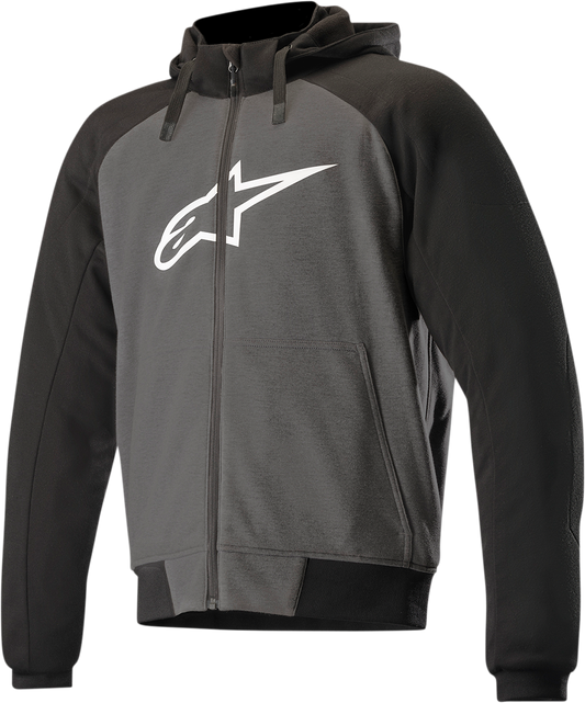 Alpinestars Chrome Sport Jacket in gray, black, and white, 3XL size, featuring a sleek design and sporty details.
