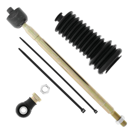 QuadBoss steering rack tie rod assembly kit for Polaris Ranger 500 and 700 models, showing the detailed components and connections.