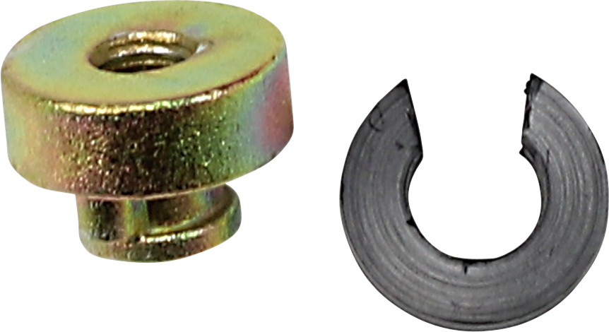 DRAG SPECIALTIES seat mounting nut kit with 1/4-28 threaded nuts for motorcycle seat installation, part number 370293