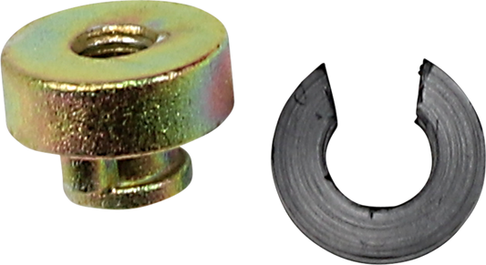 DRAG SPECIALTIES seat mounting nut kit with 1/4-28 threaded nuts for motorcycle seat installation, part number 370293