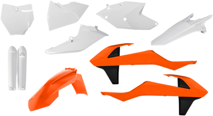 ACERBIS Full Replacement Body Kit - OEM Orange/White/Black 2421065135 - Howling Moto