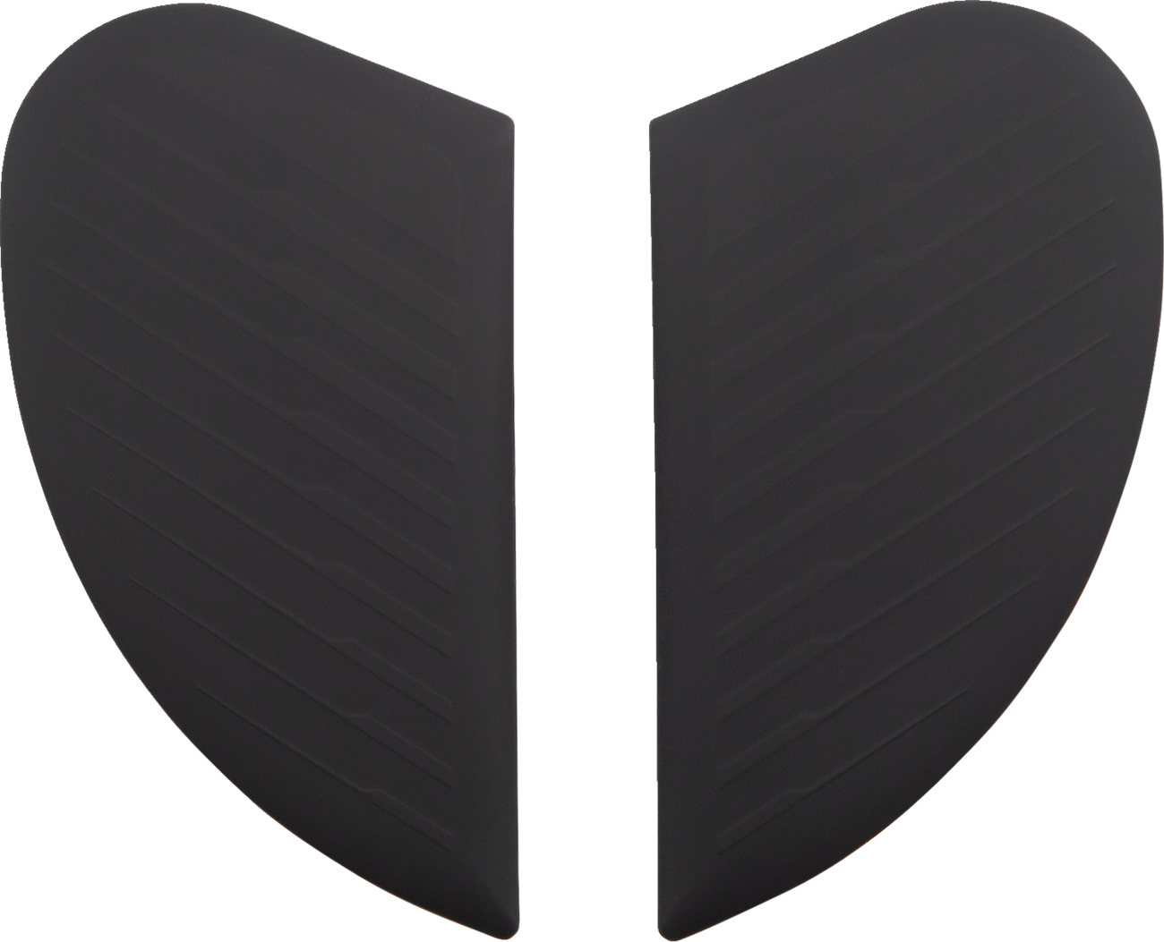 Black ICON Airform™ Side Plates for Counterstrike helmet by Bill's Exhausts, featuring sleek design and durable construction.