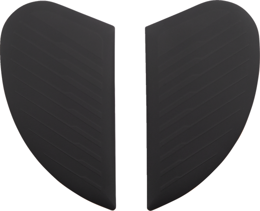 Black ICON Airform™ Side Plates for Counterstrike helmet by Bill's Exhausts, featuring sleek design and durable construction.