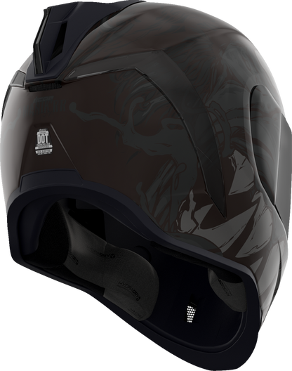 Bill's Exhausts ICON Airform™ Helmet for men, dark black MIPS® helmet with large size, showing the sleek helmet design.