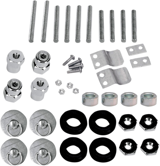 Bill's Exhausts SADDLEMEN Docking Post Kit 3501-0336 seat mounting hardware on a motorcycle or bike.