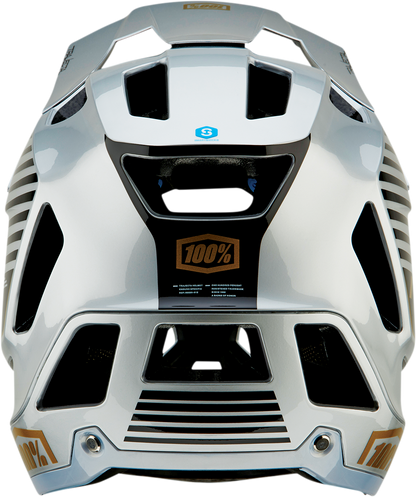 100% Trajecta Helmet - Fidlock - Ranelagh - Silver - Large 80003-00015 - Howling Moto