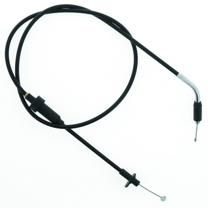 QuadBoss Polaris Sportsman 550 throttle cable part #414529, durable black cable with metal fittings for smooth throttle control.