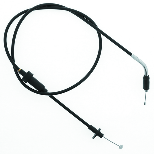 QuadBoss Polaris Sportsman 550 throttle cable part #414529, durable black cable with metal fittings for smooth throttle control.