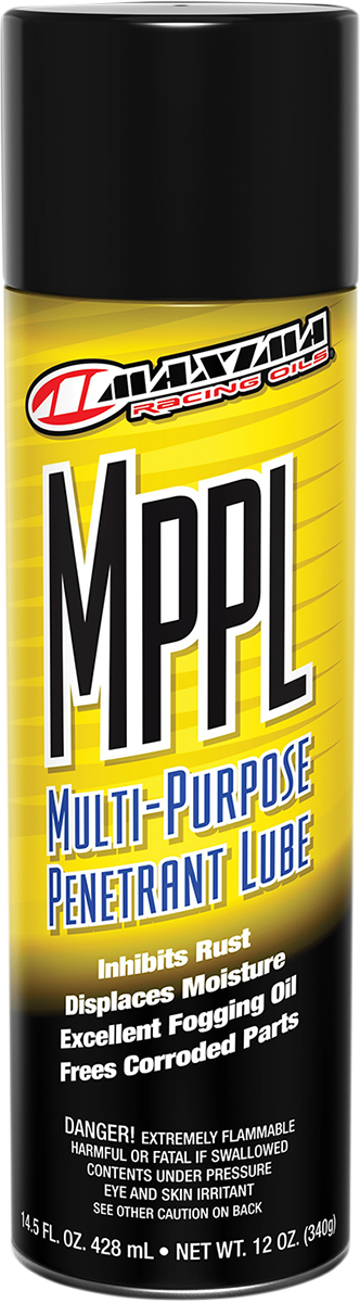 MAXIMA RACING OIL MPPL aerosol can of multi-purpose lubricant for metal, plastic, and painted surfaces, 14.5 oz.
