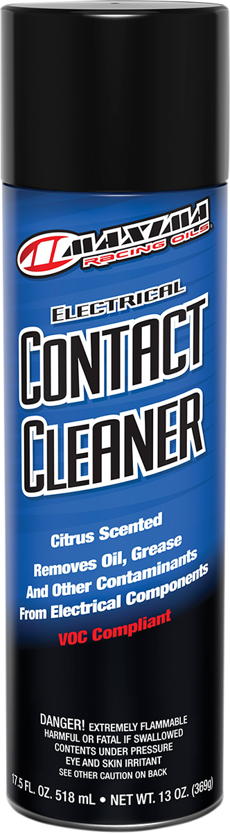 MAXIMA RACING OIL Citrus Contact Cleaner Aerosol 13 oz. spray can with nozzle for cleaning electrical contacts and parts.