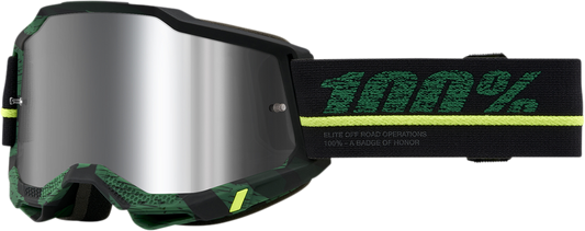 100% Accuri 2 Goggles - Overlord - Silver 50014-00011 - Howling Moto