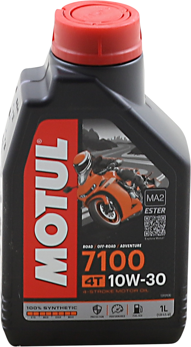 MOTUL, MOTUL 7100 4T Synthetic Oil 10W-30 – 1 Liter – Part Number 104089