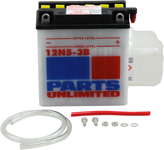 PARTS UNLIMITED, Parts Unlimited 12N5-3B-FP Battery Replacement for ATV and Utility Vehicles