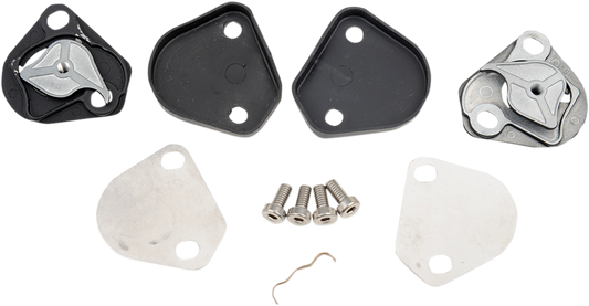 AGV Pista GP RR helmet accessories, Corsa R & Veloce S Pivot Kit with screws, close-up of parts and mounting components