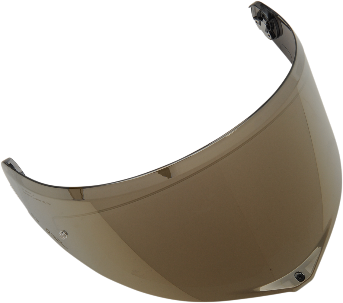 AGV GT3-2 Iridium Gold Shield for SportModular Helmets with Pinlock® 120 MaxVision™, shown in XL-3XL size.