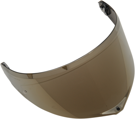 AGV GT3-2 Iridium Gold Shield for SportModular Helmets with Pinlock® 120 MaxVision™, shown in XL-3XL size.