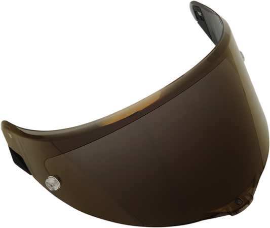 AGV Race 3 Iridium Gold helmet shield with MaxVision Pinlock® 120 for Pista GP R, Pista GP RR, and Corsa R helmets.