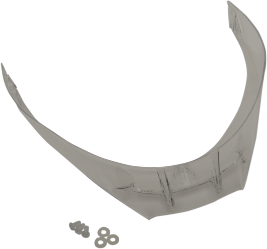 AGV Pista GP R / Pista GP RR Pro clear spoiler for helmet accessories, showing sleek aerodynamic design and mounting details.