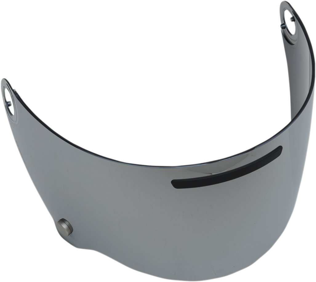 AGV Legends X3000 helmet accessory with iridium silver shield, part number 20KV29E0N1001, close-up view of the helmet face shield.