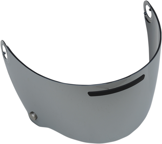 AGV Legends X3000 helmet accessory with iridium silver shield, part number 20KV29E0N1001, close-up view of the helmet face shield.