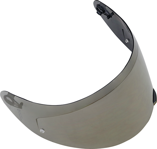 AGV K1 S/K3 SV/K5 S helmet shield with Pinlock 70 MaxVision iridium gold tint, designed for helmet safety and clarity.