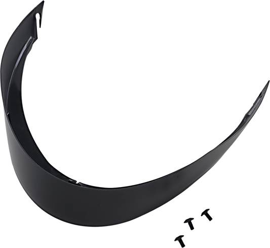 AGV Pista GP R & GP RR Pro matte black spoiler, helmet accessory part 20KIT60244004, designed for high-performance motorcycle helmets.
