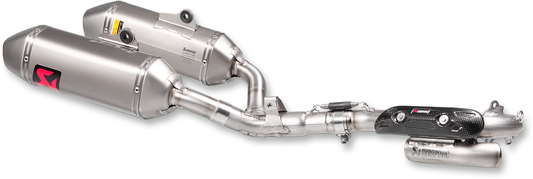 AKRAPOVIC Race Exhaust System for Motorcycles - Stainless Steel and Titanium S-H2MR9-QTA